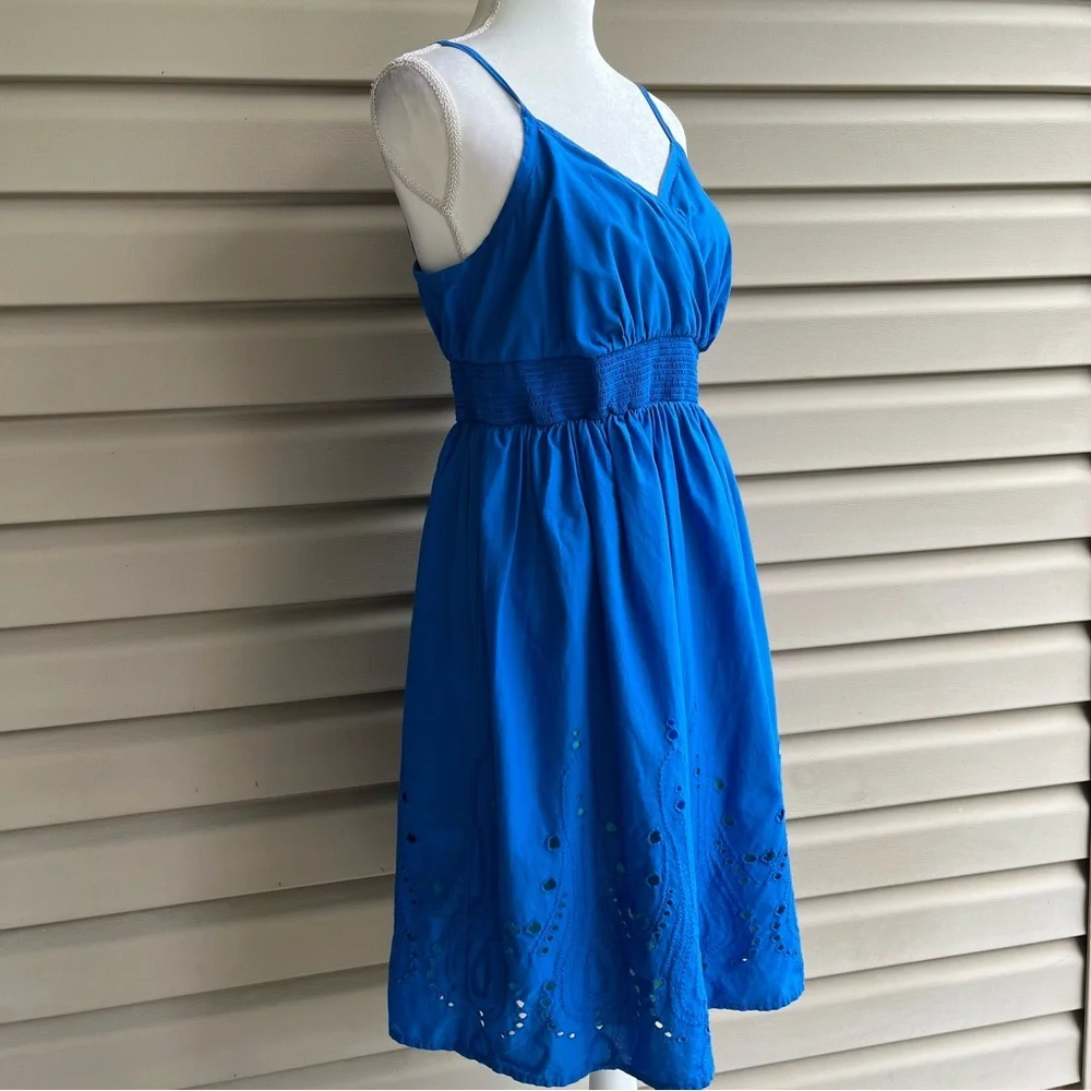 •Lane Bryant• 100% Cotton Blue Eyelet Shndress - Size 14 - Picture 5 of 9